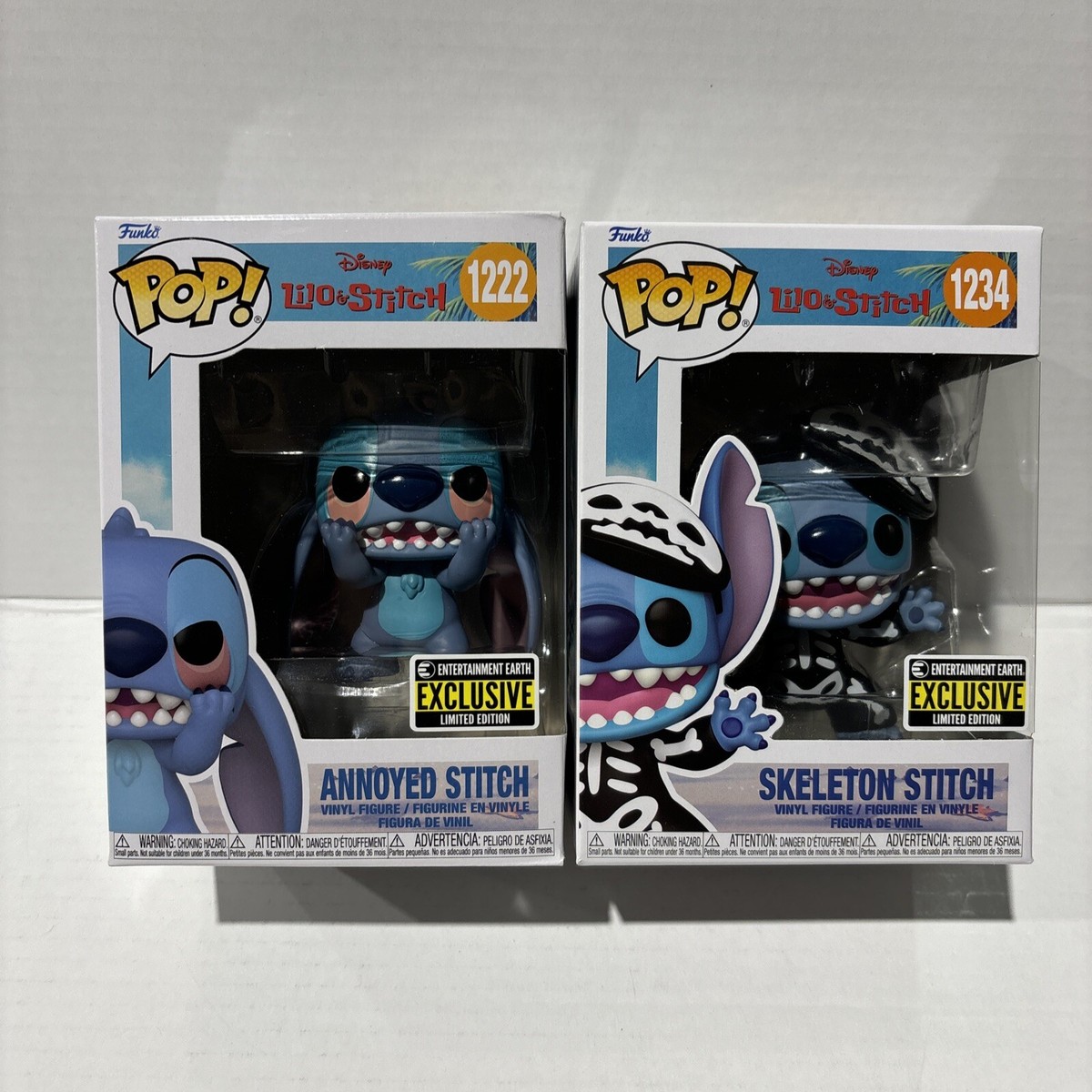 Funko Pop! Disney: Lilo & Stitch Skeleton #1234 & Annoyed #1222