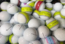 50 Premium AAA TaylorMade Tour Response Used Golf Balls..White & Banded