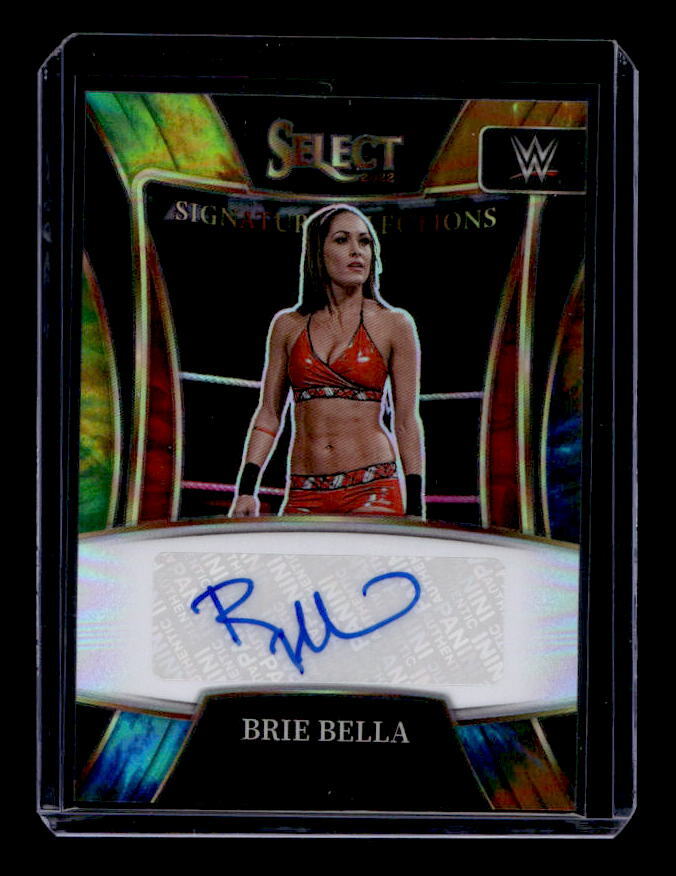 WWE PANINI PAIGE 25シリ　サイン　Tie-Dye　カード 2022 Select WWE Signature Selections Prizms Tie-Dye #55 Brie Bella