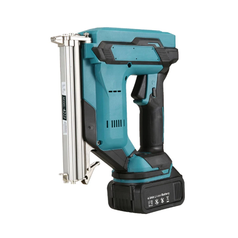 Portable Brushless Cordless Brad Nailer Straight Finish Nail Gun w/ 2 Battery - Image 4 of 4