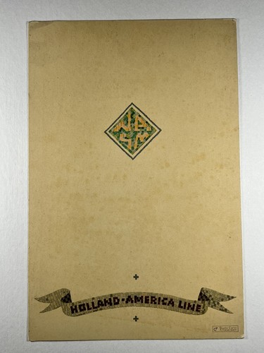 1953 RMS Nieuw Amsterdam Trans-Atlantic Revue Program - Holland America Line - Picture 2 of 3