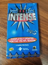 1996 Pro Line II Intense Football 5 Card Factory Sealed Pack