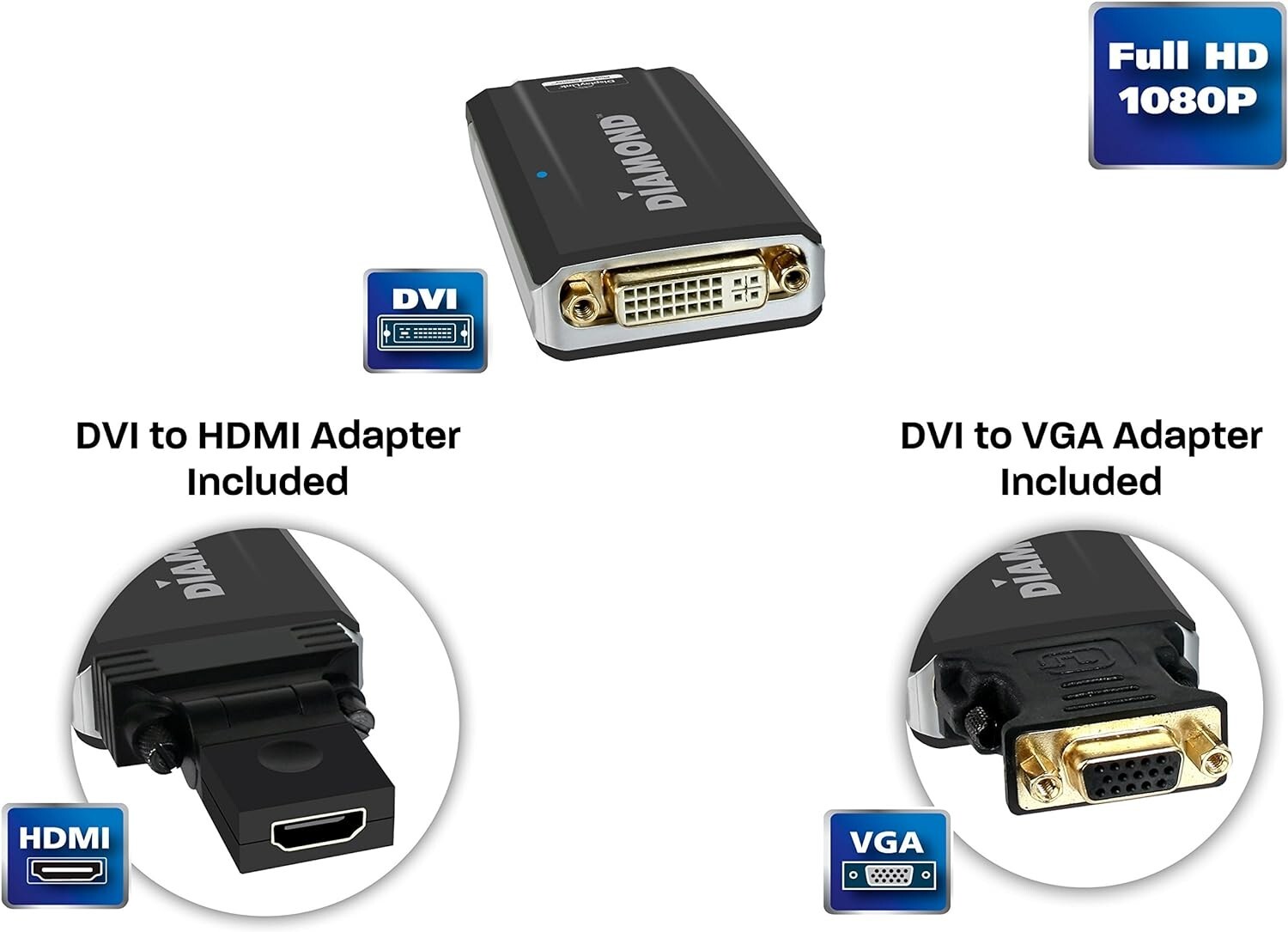 Diamond Bvu195 Usb Adapter Diamond Multimedia USB To DVI/HDMI