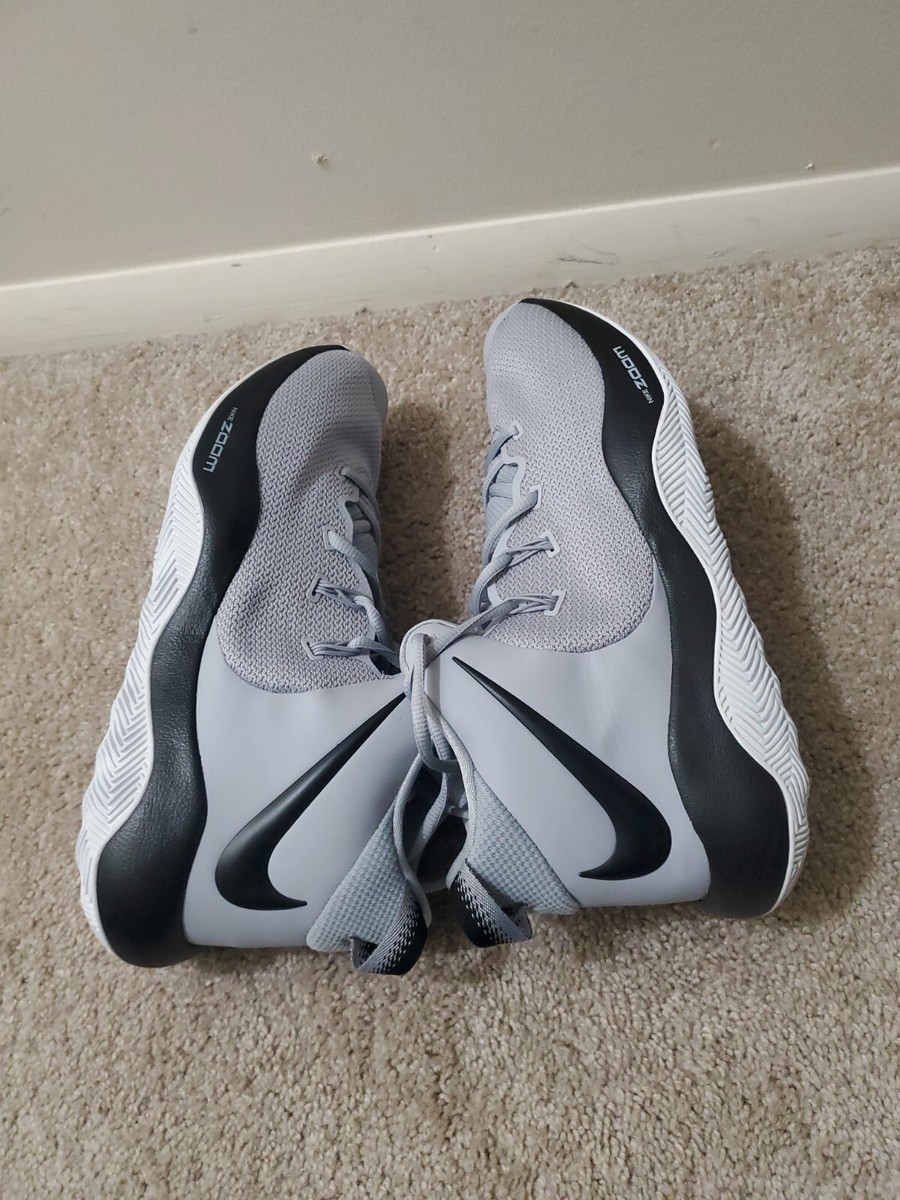 NIKE Mens ZOOM REV 2 TB Wolf Grey/Black Basketball Shoes  display picture 1