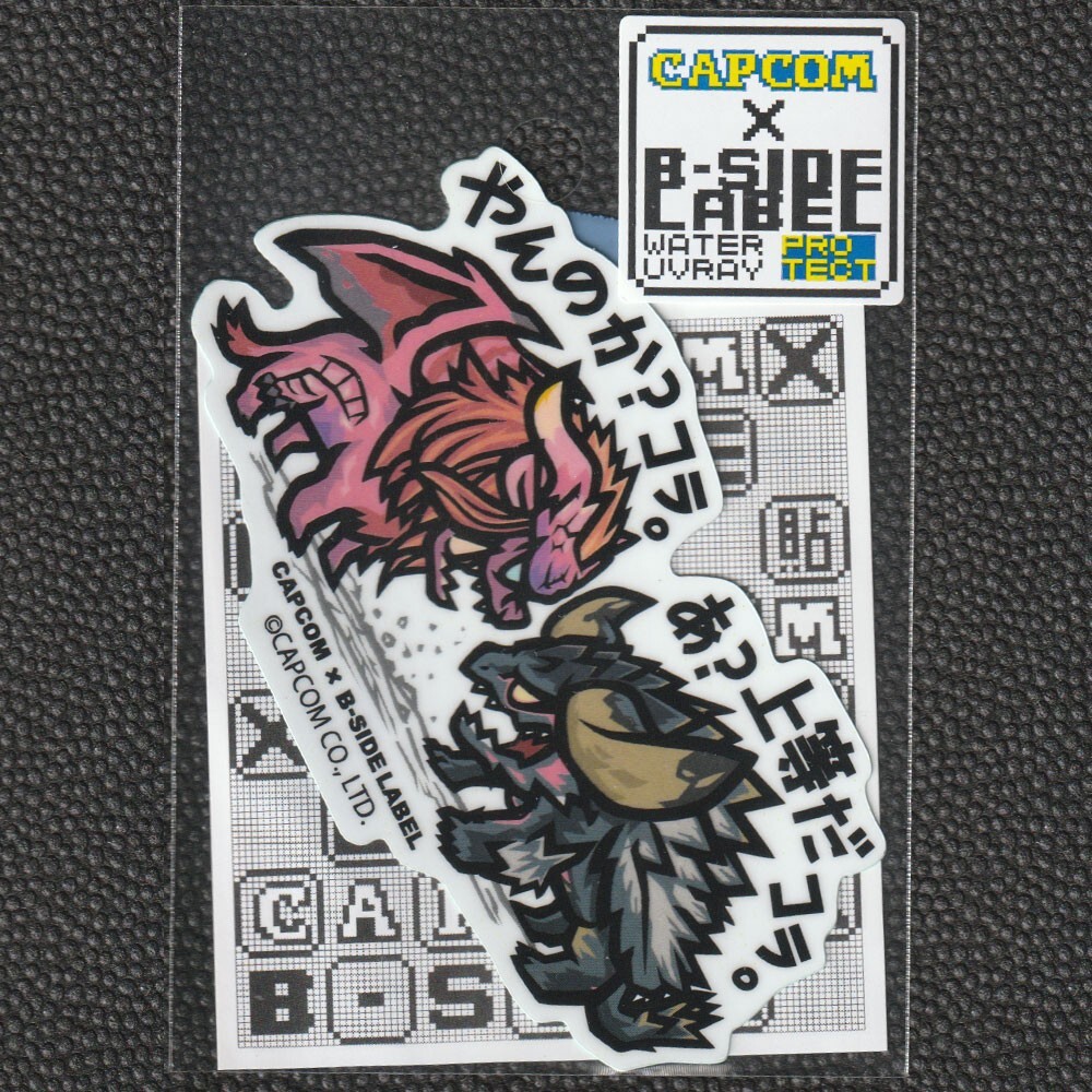 CAPCOM x B-Side Label Sticker MONSTER HUNTER Nergigante Teostra