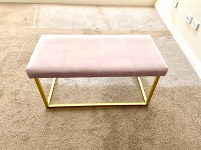 Kmart Pink Velvet Gold Bench Shoe Bench Dining Chairs Gumtree
