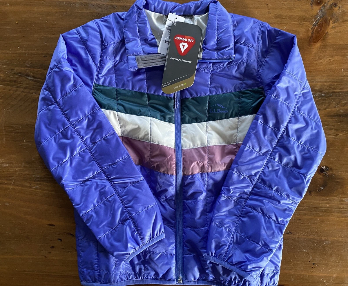 Ll bean primaloft top packaway jacket women's