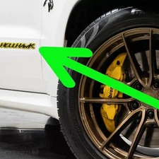 1 HELLHAWK Emblem fits Door or Liftgate Jeep Trackhawk Grand Cherokee Badge