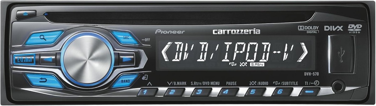 Carrozzeria Pioneer Car Audio 1 DIN CD/DVD/USB with Remote