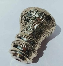 Antique Brass Embossed Shift Knob Handles Victorian Style Men And Women Gifts