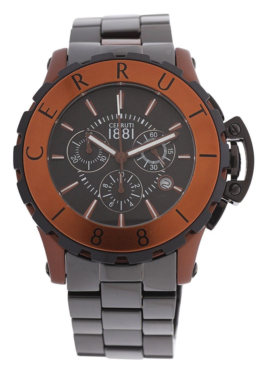Cerruti 1881 Men S Watch Ceramic black CRA078Z299H RRP 690