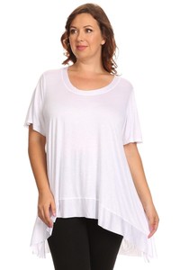 plus size hi low tunic