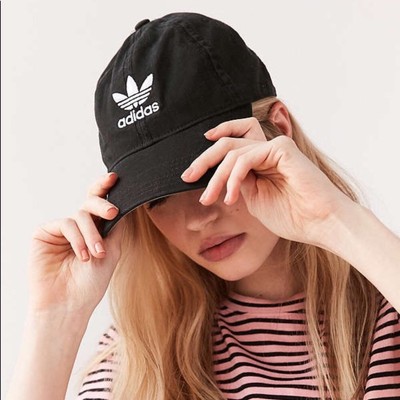 adidas trefoil baseball cap black