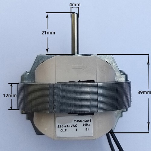 Ventilator Warmer Heater Fan AC Shaded Pole Motor CCW CW YJ58-12/16/20 220V 50Hz - Picture 4 of 24