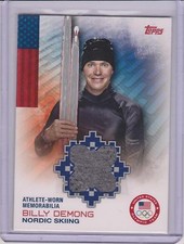 2014 TOPPS OLYMPIC BILLY DEMONG RELIC MEMORABILIA CARD ~ NORDIC SKIING