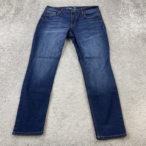Old Navy Rockstar Jeans Damen 14 Blau Mid Rise Super Skinny Stretch Denim