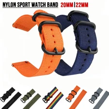 20/22mm Nylon Sport Band Wrist Strap for Samsung Galaxy Watch 3 41/45mm Active 2