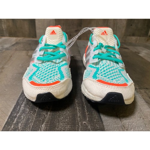 KID'S Adidas SIZE 4Y UltraBoost 5.0 DNA J White Mint Rush GZ3997 NEW - Picture 3 of 11