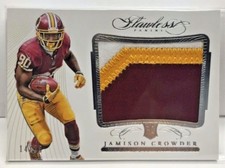 Jamison Crowder 2015 Panini FLAWLESS Rookie Patches RC 3 color Patch #'d 14/25