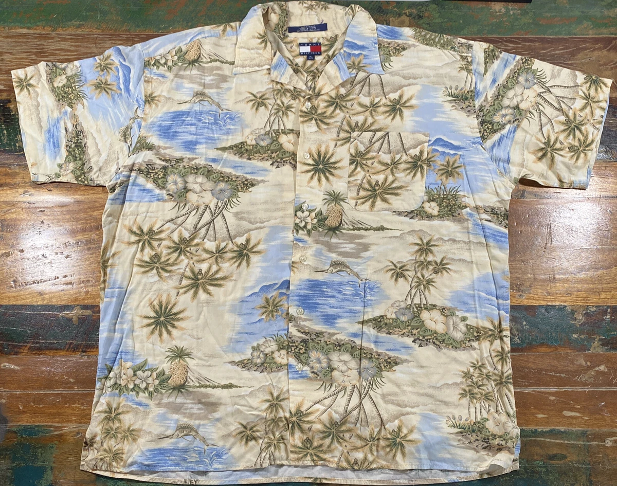 Tommy hilfiger palm tree shirt new arrivals