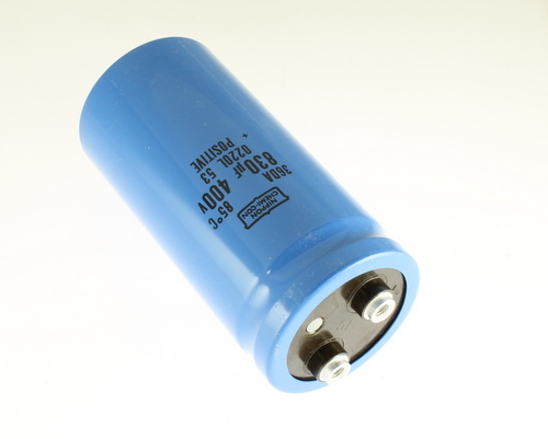 (2pcs) 830uF 400V Large Can Electrolytic Aluminum Capacitor DC 400VDC 85C 830mfd - Afbeelding 1 van 1