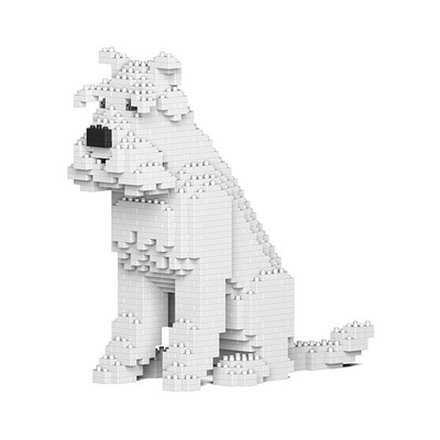 Standard Schnauzer Dog Sculptures (JEKCA Brick)