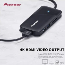 Pioneer USB C MultiPort Adapter with PD Charging/HDMI/SD Card (APS-DKMT02)