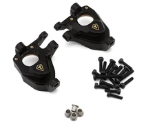 Treal Hobby Vanquish VRD/VS4-10 Brass Steering Knuckles (49.15g ea) (Black) (2)