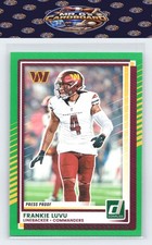 2025 Donruss #262 Frankie Luvu Press Proofs Green