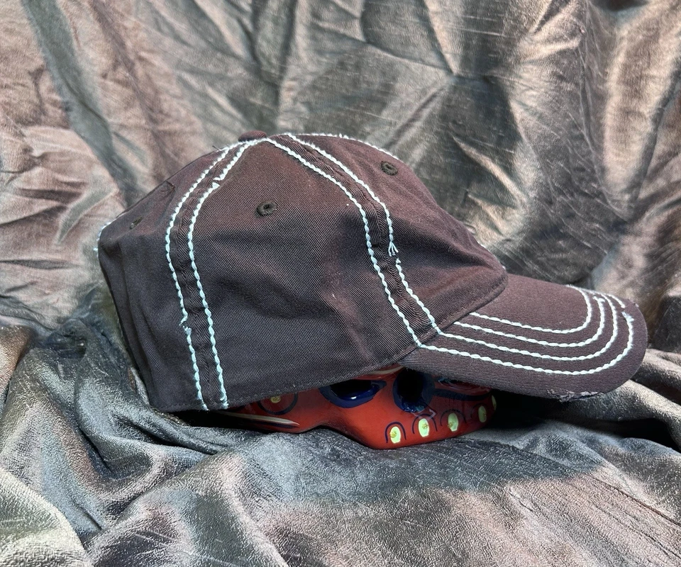 Винтажный трейлер коричневый с клетку Ace крышка вышитый логотип L/XL выветренный Билл EUC! - Изображение 3 из 4