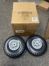 COSCO 10"  Flat Free Replacement Wheels in Black (Set of 2)