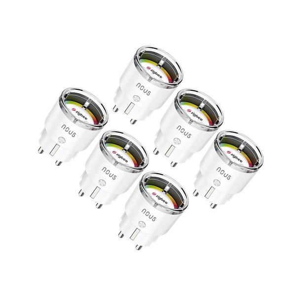 1-8X Nous A1Z 10A 2500W Verbrauchsmessung Zigbee 3.0 Smart Socket Alexa Google-image