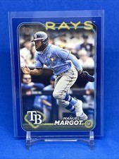 2024 Topps Series 1 MANUEL MARGOT Royal Blue Parallel #347 Tampa Bay Rays