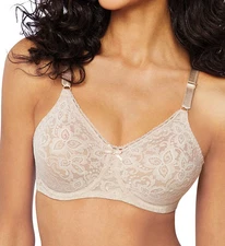Bali 3432 Lace 'N Smooth Seamless Cup Underwire Bra