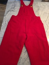 Vintage Deluxe Professional Santa Claus Suits Associates Red Wool Bibs Satin