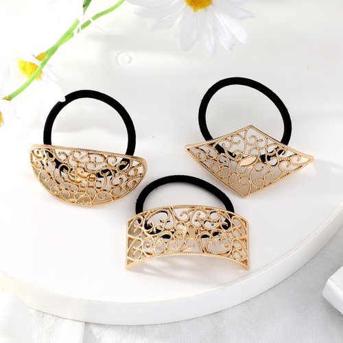 Metal Hair Tie Retro Hair Cuff Wrap Vintage Glossy Hair Rope for Women Girls HOT - Picture 11 of 31