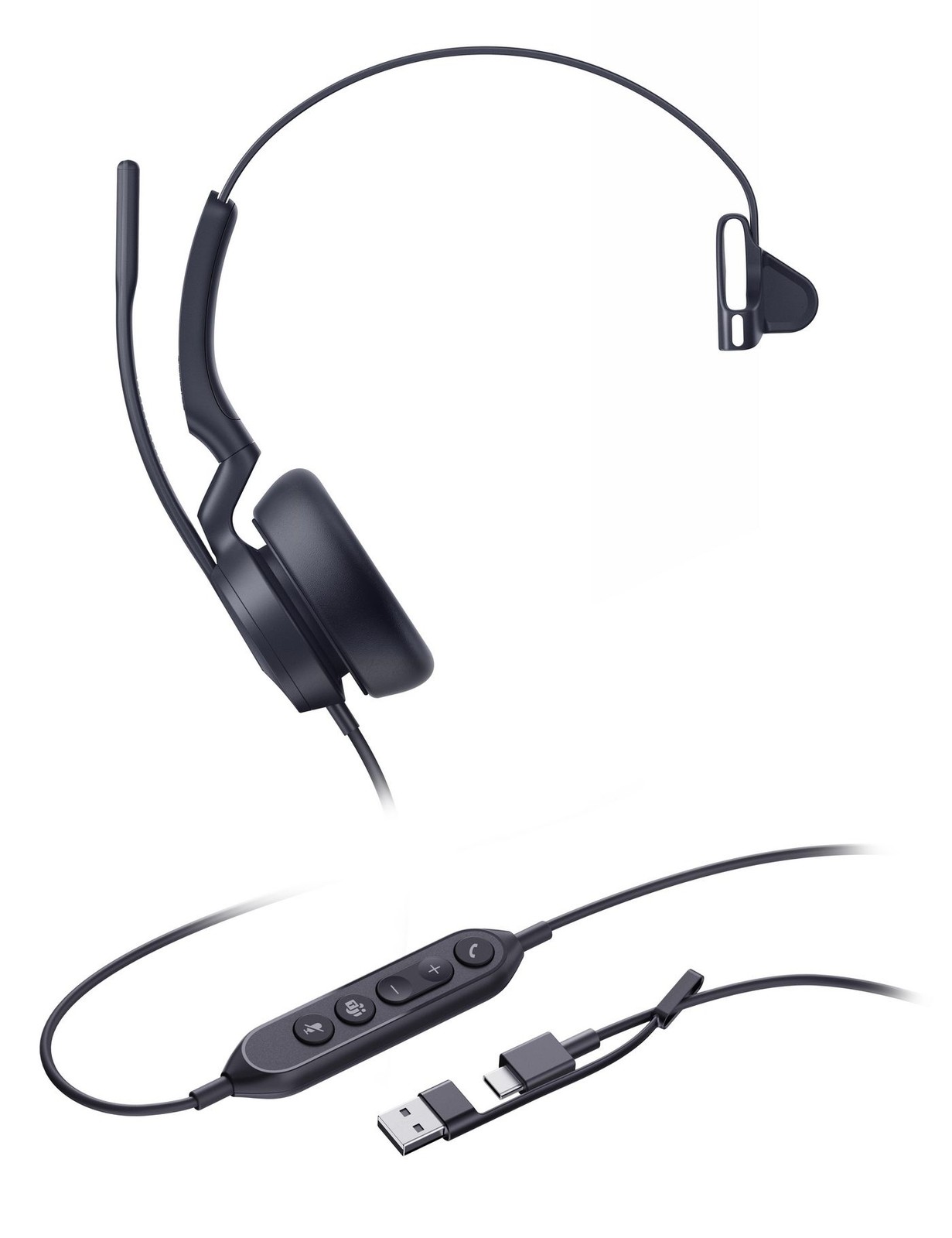 Yealink UH46 MONO TEAMS USB-C/A UH46 MONO TEAMS USB-C/A