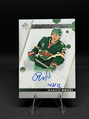 2022-23 SP Authentic Marco Rossi Rookie Future Watch Auto /999 #104 Wild