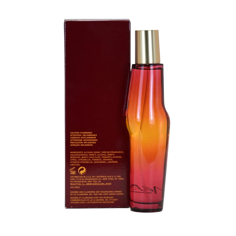 MAMBO LIZ CLAIBORNE 女士香水 3.4 盎司淡香水全新零售盒 — 第 3/4 张图片