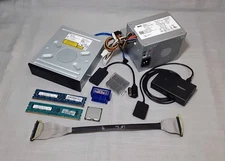 Mixed  Electronics Lot of 10, DELL Computer Parts, Memory RAM, CPU, DVDRW, Other