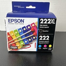 Epson 222XL/222 Genuine Original Inkjet Ink C...