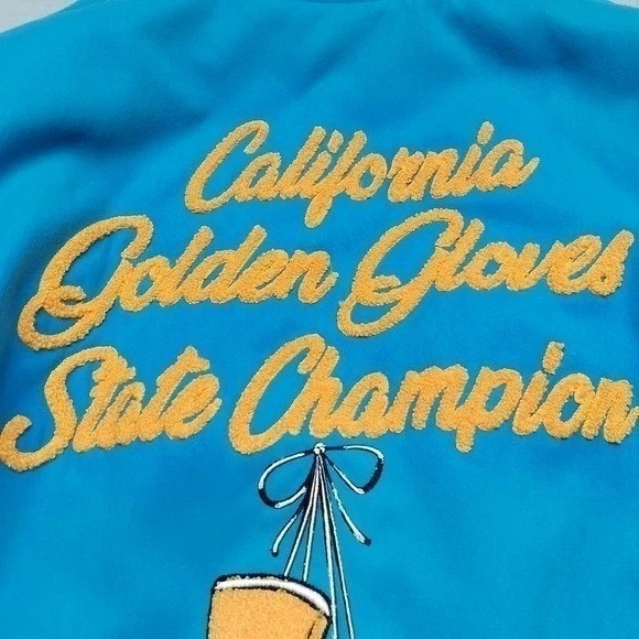 GOAT Fight Shop Jacket Men's L California Golden Gloves State Champion Varsity - product detail image 9