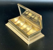 Boîte à Timbres en Bronze vitrée Art Déco Bauhaus