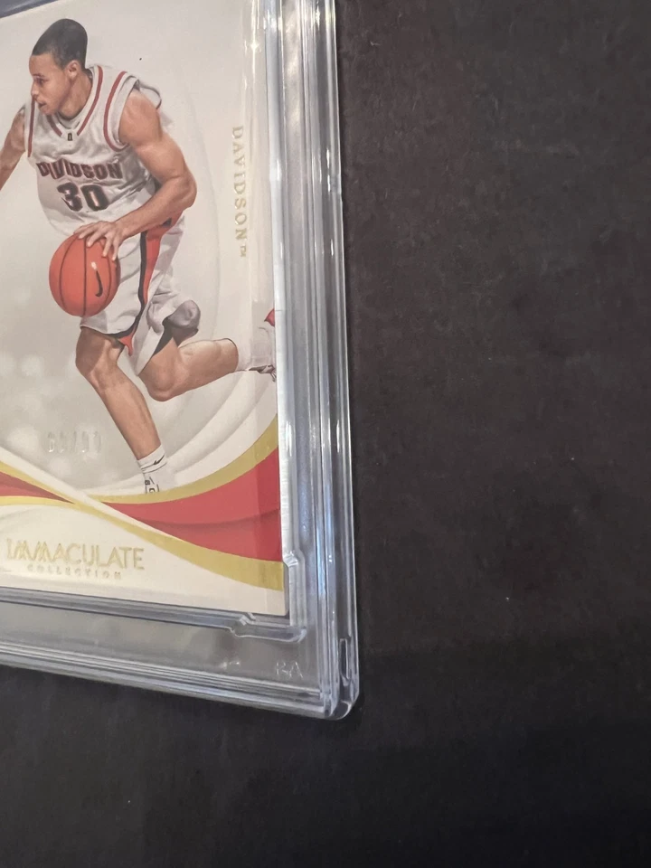 2019-20 Immaculate Stephen Curry /80 PSA 10 - Davidson Warriors MVP Champ - Image 4 of 4