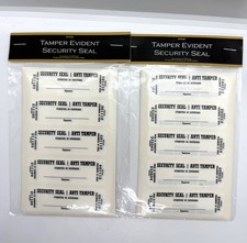 2 Packs Of 100 ANTI TAMPER SECURITY LABELS SEALS STICKERS