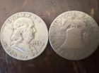 1 - 90% Silver Franklin Half Dollar,  Random Year chosen - photo example of coin