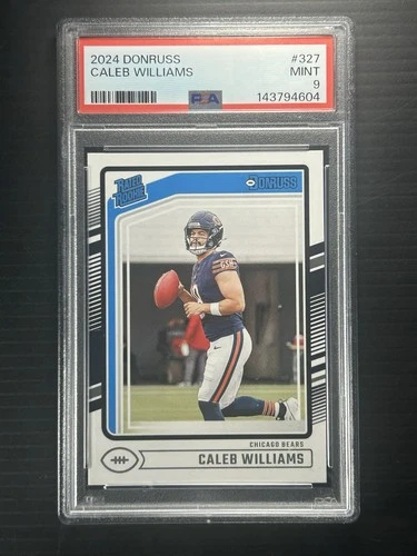 2024 Panini Donruss Rated Rookie Caleb Williams #327 PSA 9 Chicago Bears