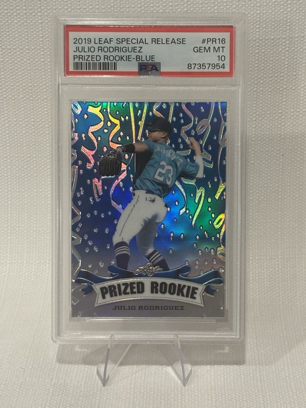 Leaf 2019 Special Release Prized Rookie Blue Julio Rodriguez #PR16 PSA 10 /20