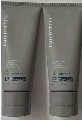 2 Piece New Protype By Regis Medium Hold High Shine Ultra Brilliant Styling Gel