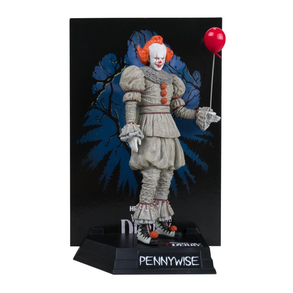 Figurine Pennywise (Welcome to Derry) Movie Maniacs posed Figure Gold Label - Photo 2/4